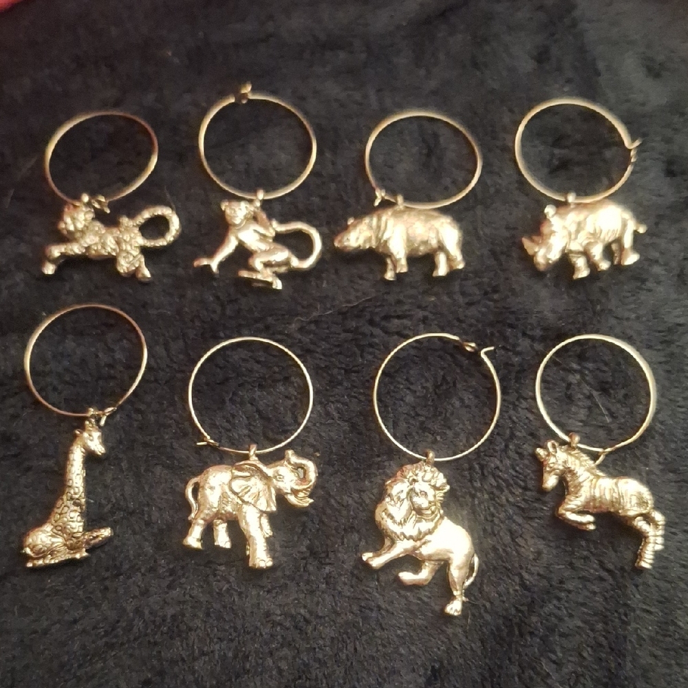 Safari Wine Charms